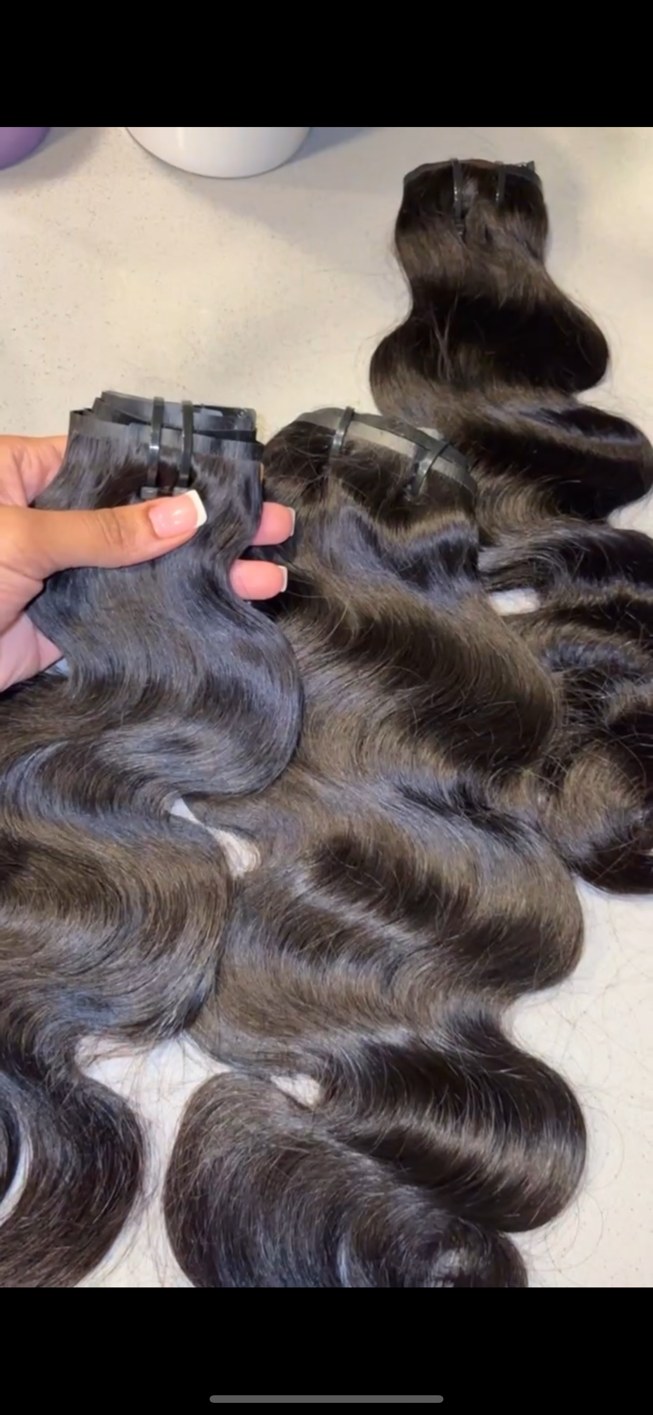 Body Wave Clip In Extensions (10pcs each bundle)